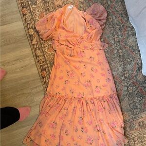 LoveShackFancy x Target Peach Floral Dress